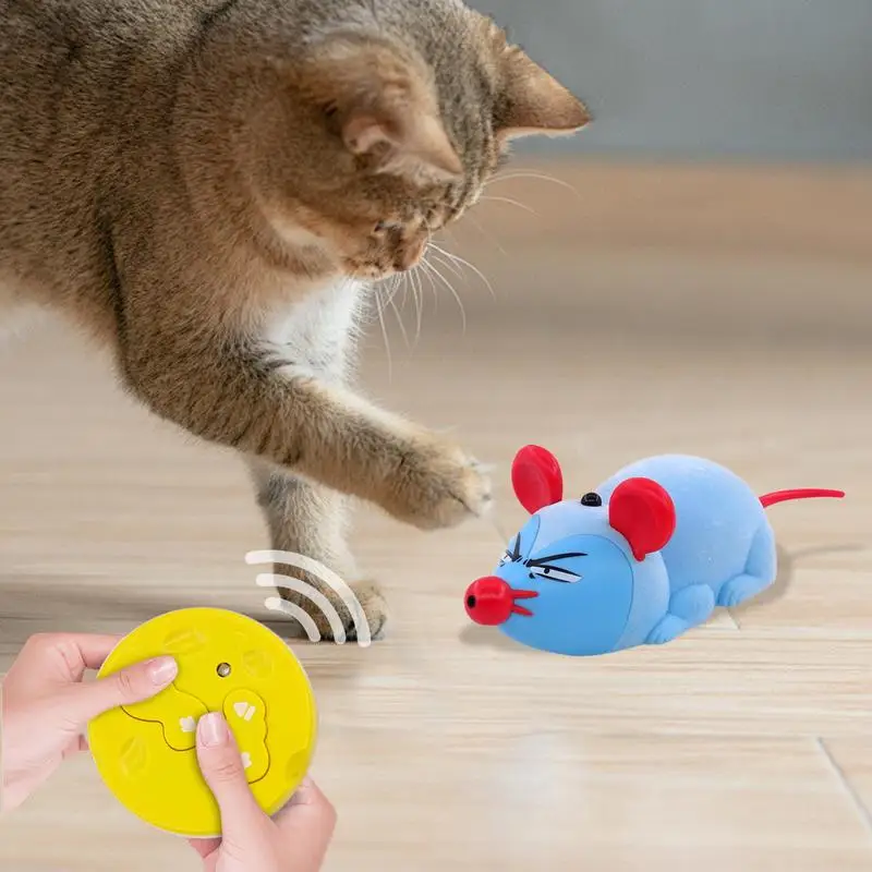 Remote Mousee Cat Toys Simulation Mousee Cat Toys Battery Powered Toys Real Prey Wireless Remote Control Electric Mice 2024