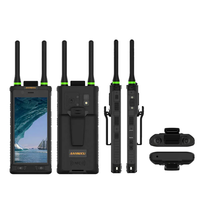 ANYSECU E91 LTE 4G POC Walkie TALKIE IP68 rugged,PTT:DMR+UHF With WIFI, Bluetooth, GPS,4000mAh Network Radio