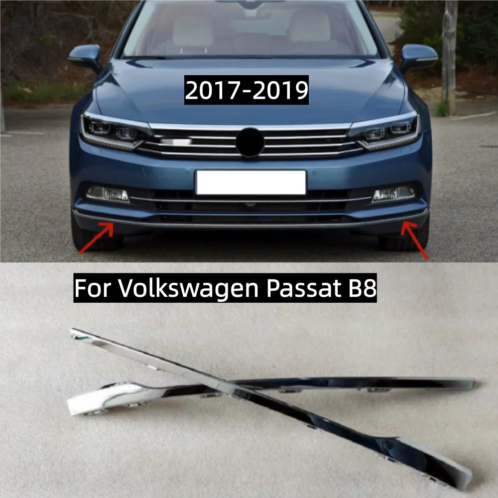 Listwa boczna przedniego zderzaka do Volkswagen VW Passat B8 2017 2018 2019