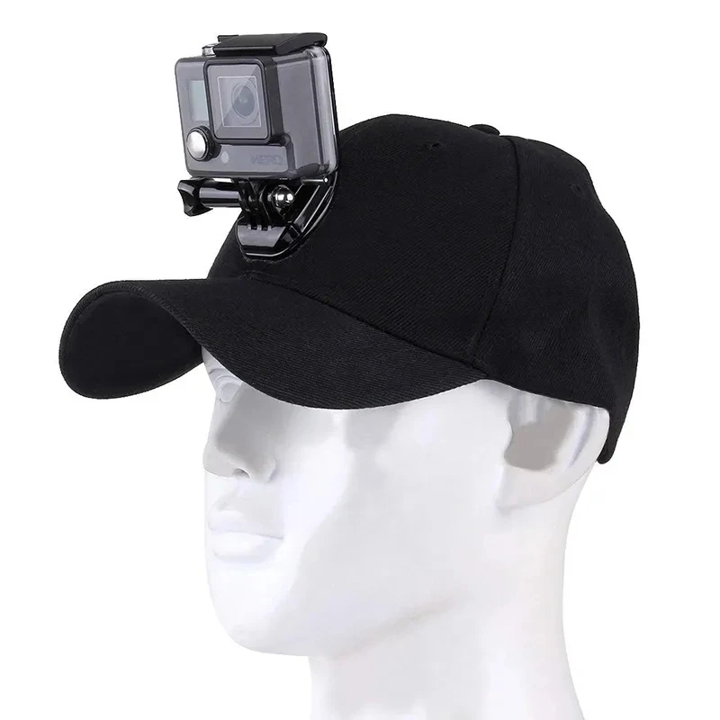 3 in1 Baseball Hat For Insta360 Ace DJI Action 4 Adjustable Sun Cap Hat With J-Hook Buckle Mount For GoPro 12 9 Camera Accessory