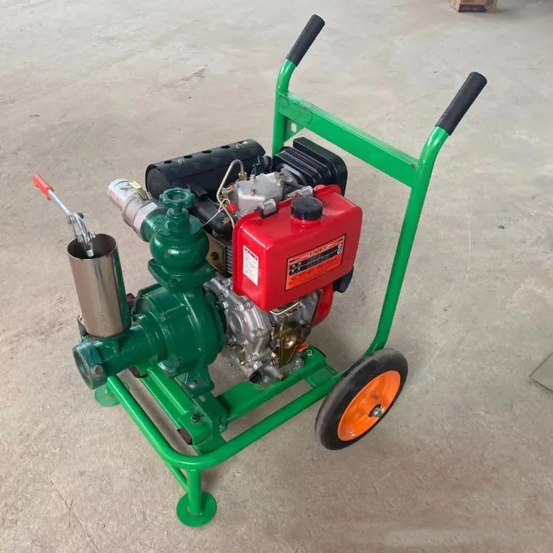 Suction pump for farmland irrigation and watering, household small engine water pump 4 inch engine centrifugal p