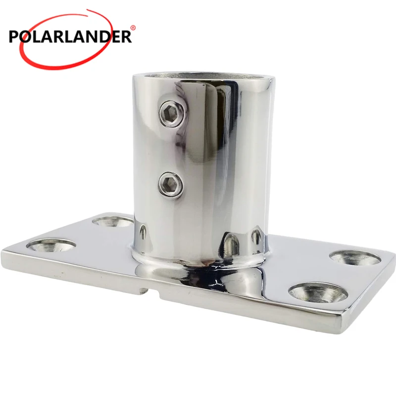 Precision Cast 316 Stainless Steel 90 Degree Handrail Fitting Rectangular Base For 1