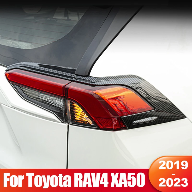 

For Toyota RAV4 XA50 2019 2020 2021 2022 2023 RAV 4 XA 50 Hybrid Car Rear Headlight Tail Light Lamp Cover Trim Accessories