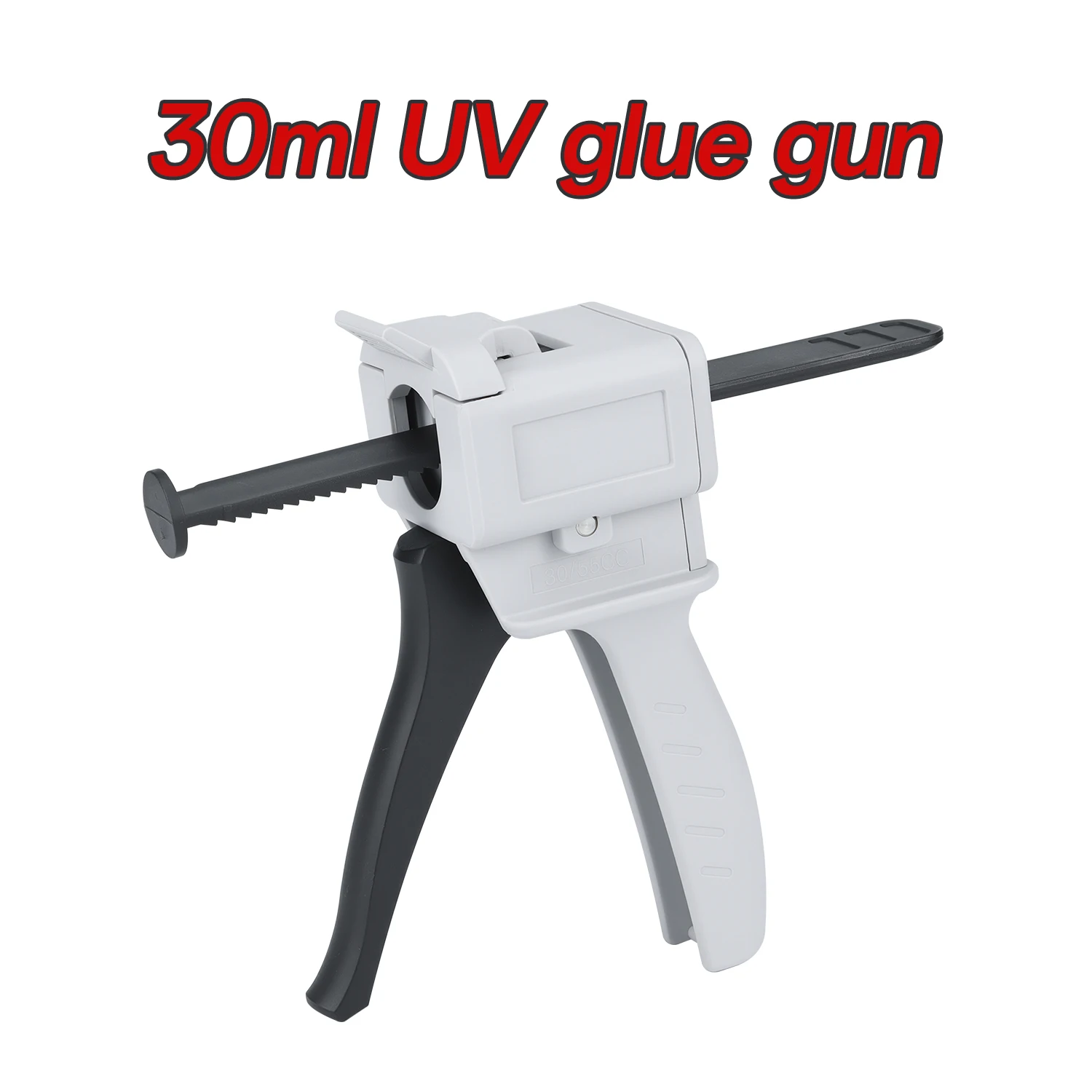 30ml 55ml Manual UV Glue Gun Single Liquid Epoxy Resin Applier Handheld Caulk Dispenser for Electronic PCB Repair Syringe Barrel