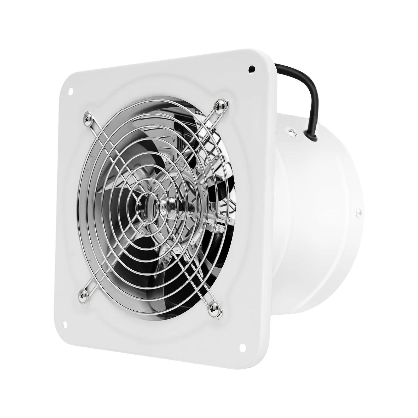 Ventilateur d'extraction silencieux 40W 2600 tr/min, moteur en cuivre 7,5x7,5 pouces, support mural/fenêtre pour cuisine, bain et entrepôt