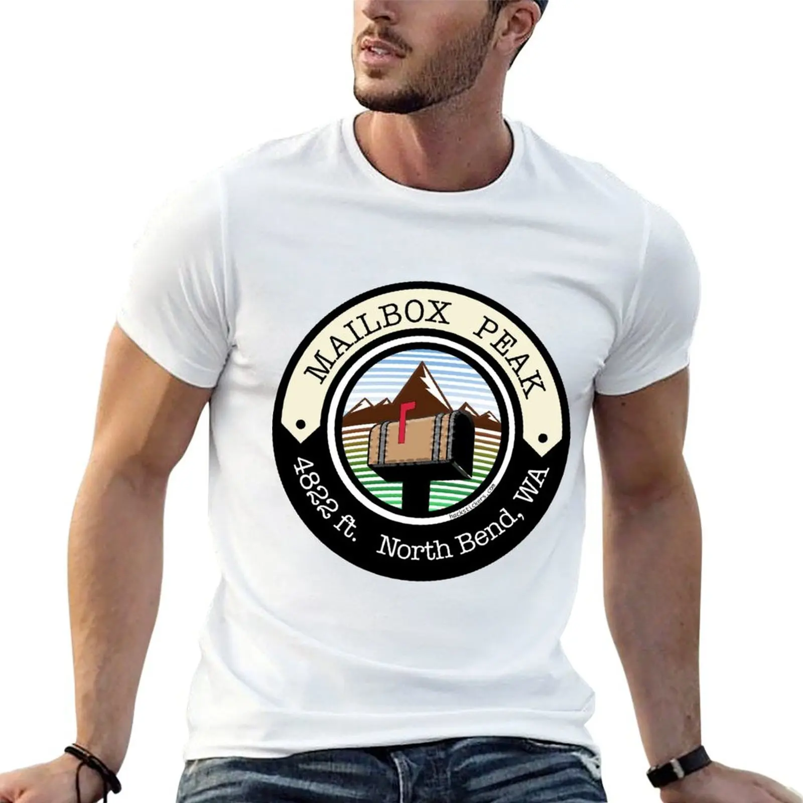 

Mailbox Peak T-Shirt t shirts for man pack cotton funny t shirts cotton t shirts for man graphic funny T-shirt