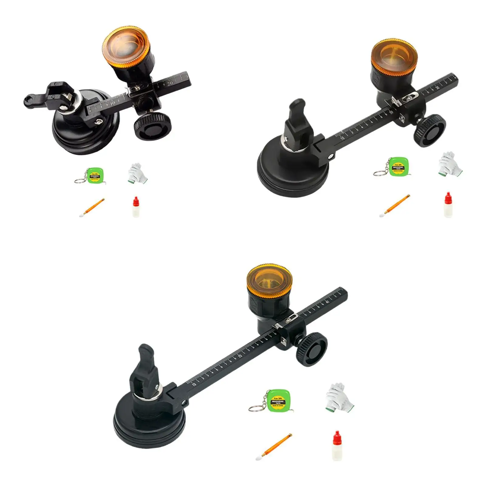 Industrieel glassnijgereedschap voor ronde vormen met verstelbaar ontwerp, professioneel heavy duty met handsnijgereedschap met zuignap