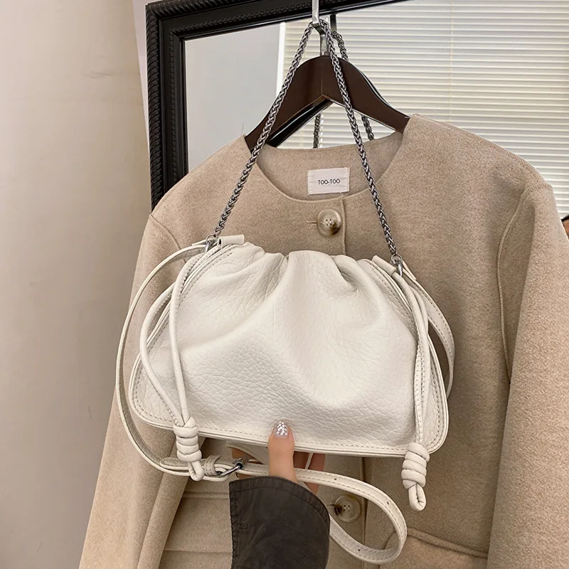 Women Bucket Bag 2023 Autumn Popular New Fashionable Chain Korean Style Shoulder Bag All Match Crossbody Bag for Women