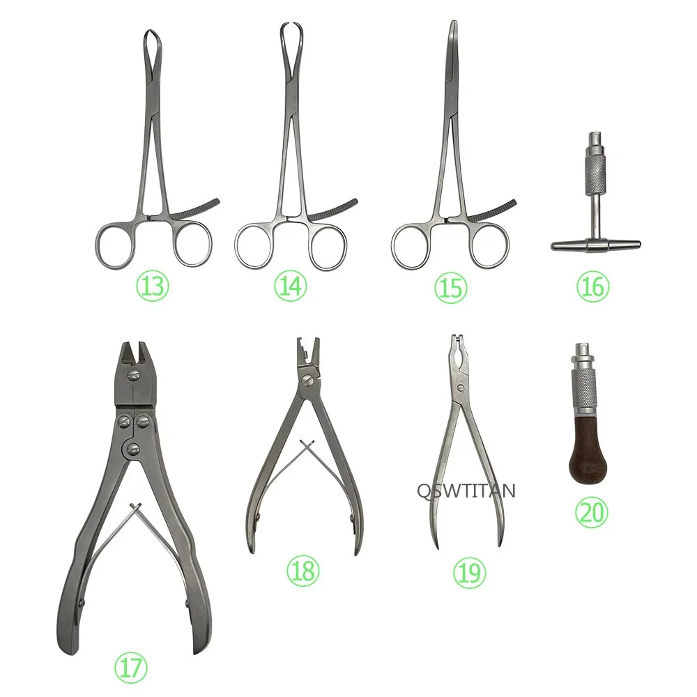 Orthopedic Mini Fragment Instruments Plate and Screw Implant Locking Plate Sets For Finger Palm pet surgical instrument