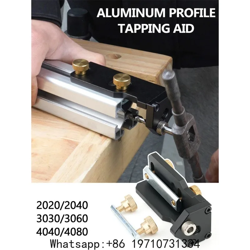 

Aluminum Profile Tapping Auxiliary Jig 2020/2040/3030/3060/4040/4080 Aluminum Profile Tapping Assistant 6.2mm Tap guide sleeve