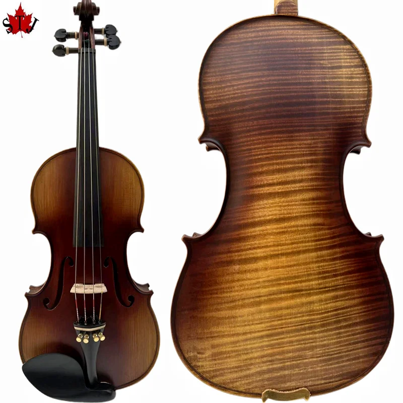 Strad style SONG Master 4/4 violin ,Whole best flamed back,rosewood accessories Indonesia A grade ebony accessories#15441