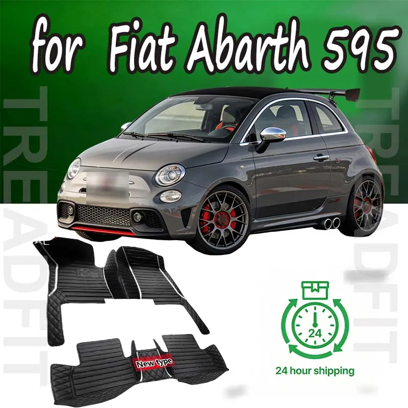 

Роскошный автомобильный коврик для Fiat Abarth 595 X290 2012 ~ 2022 водонепроницаемый Tapetes Para Carro Alfombrillas Coche автомобильные коврики напольные