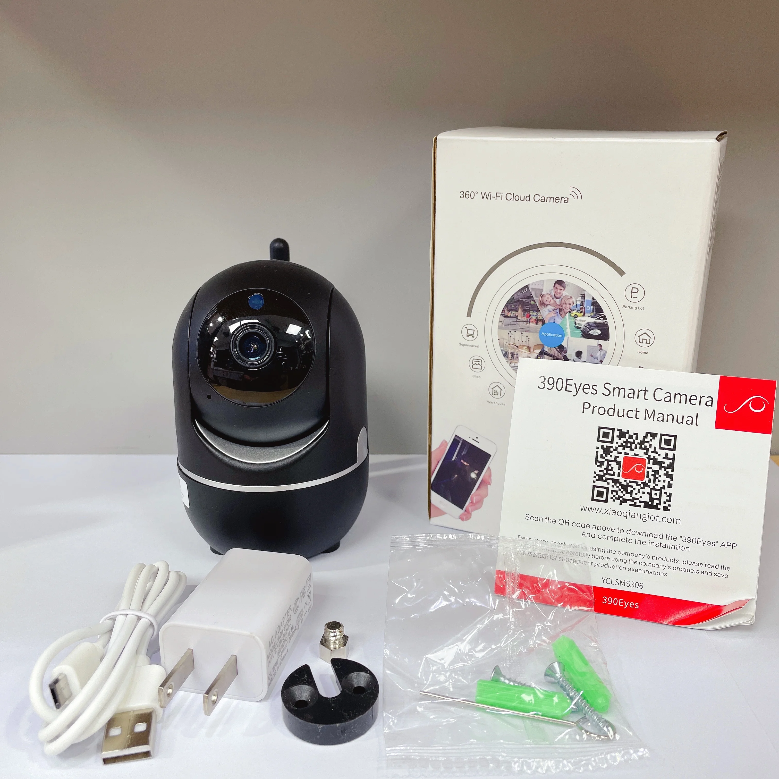 390Eyes APP 360Degree Wireless PTZ IP Dome Camera AI Humanoid Auto Tracking Home Security CCTV Baby Monitor