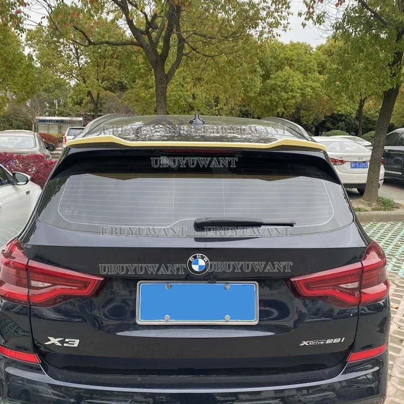 ABS Material Rear Roof Spoiler Wings for BMW G01 NEW X3 X3M 2019-2023 Car Styling ABS Carbon Look Rear Spoiler