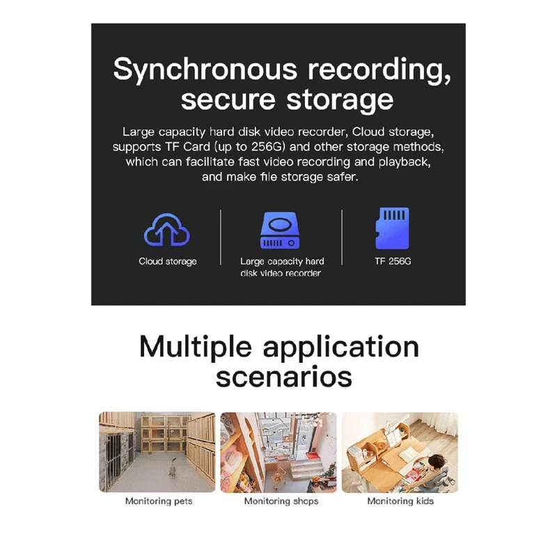 New-3MP Wireless Wifi Camera PTZ IP Dome Camera Smoke Alarm Absent Detection Home Security CCTV Intercom Baby Monitor Camera