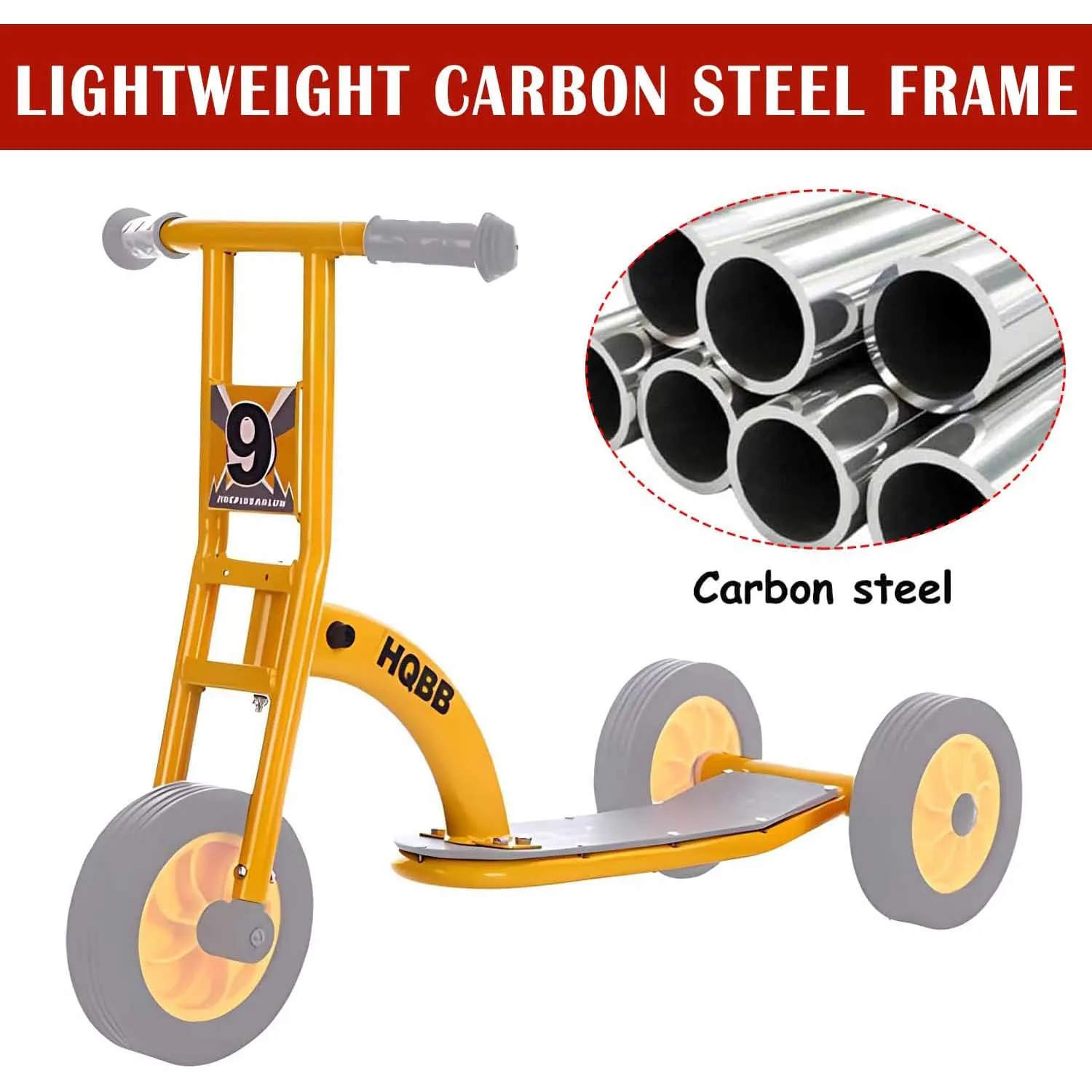 Kids Scooter, Toddler 3 Wheel Kick Scooter, Kids Micro Scooter with Anti-Slip Deck, Carbon Steel Frame, Outdoor Sports Toys