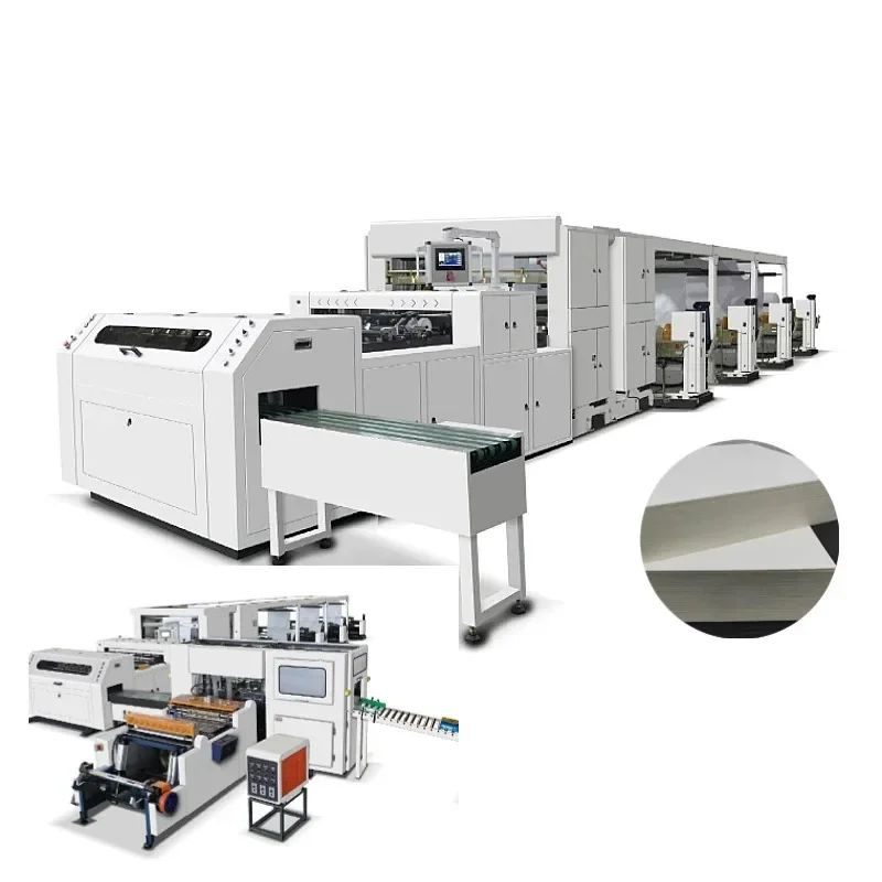 Fully Automatic Multi Feeding Roll to Sheet Cutting and Packing Machine A1 A2 A3 A5 A4 Copy Paper Ream Wrapping Making Machine