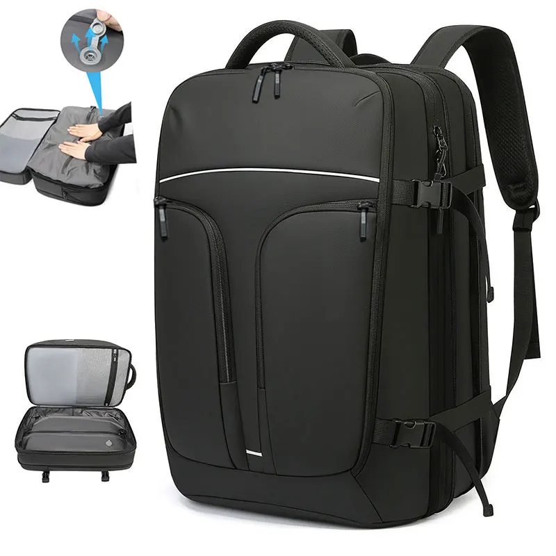 Men's backpack vacuum air tight bag compressed backpack casual travel computer backpack commuting large capacity travel bag