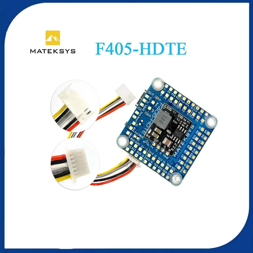

MATEK F405-HDTE F4 Flight Controller with Built-in Dual BEC Baro OSD Blackbox for DJI Analog VTX FPV RC Freestyle Drone