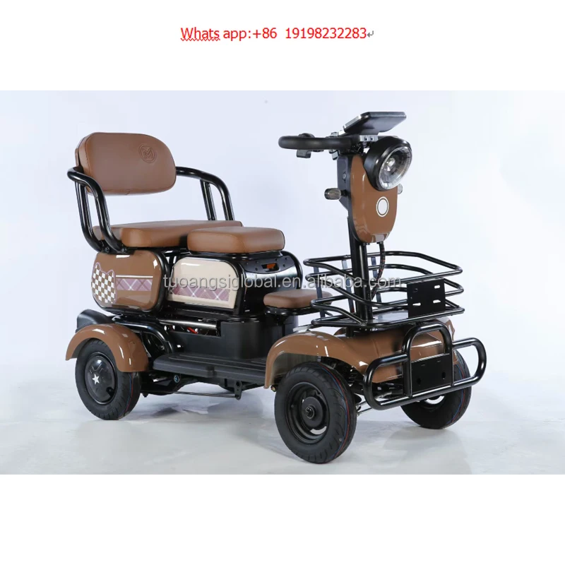 

Emergency Stop Lever Small Foldable Electric Tricycle Electric Wheel Mobility Scooter for Elderly Tricycle