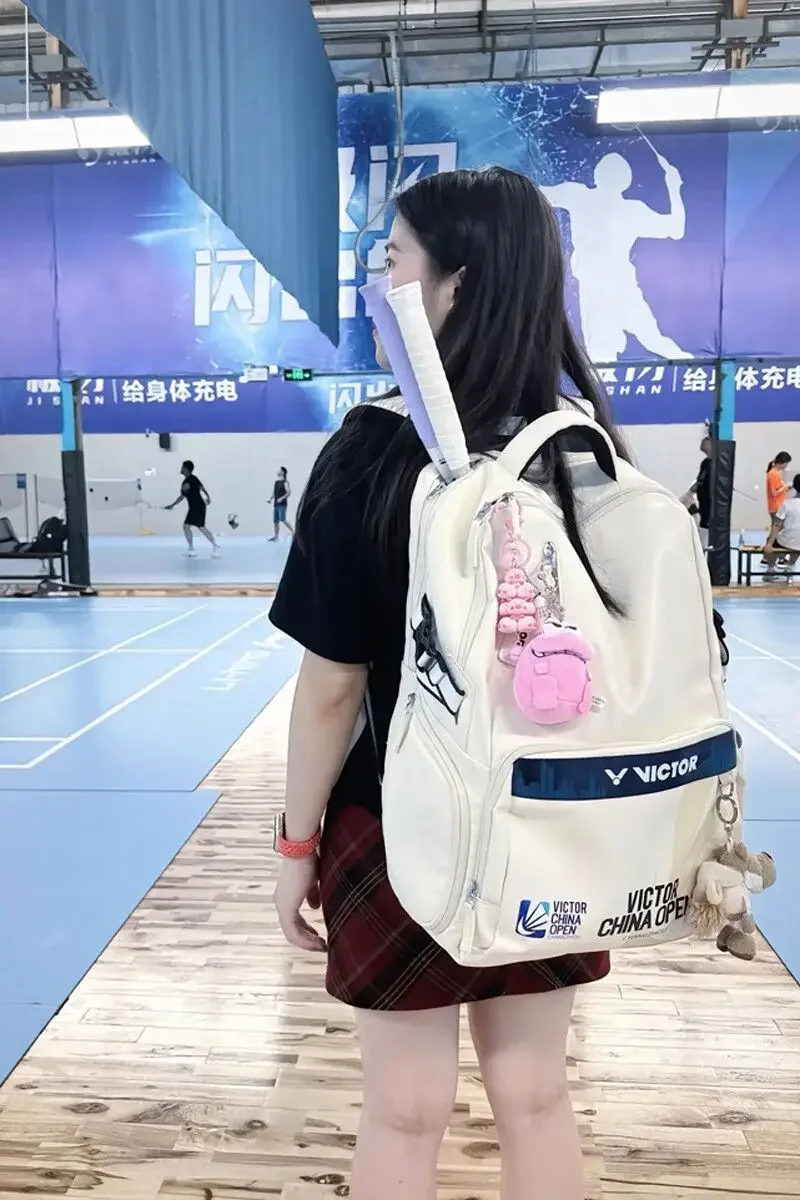 CHINA OPEN Commemorative Badminton Backpack Large Capacity PU Waterproof Sports Rucksack for Training Competition