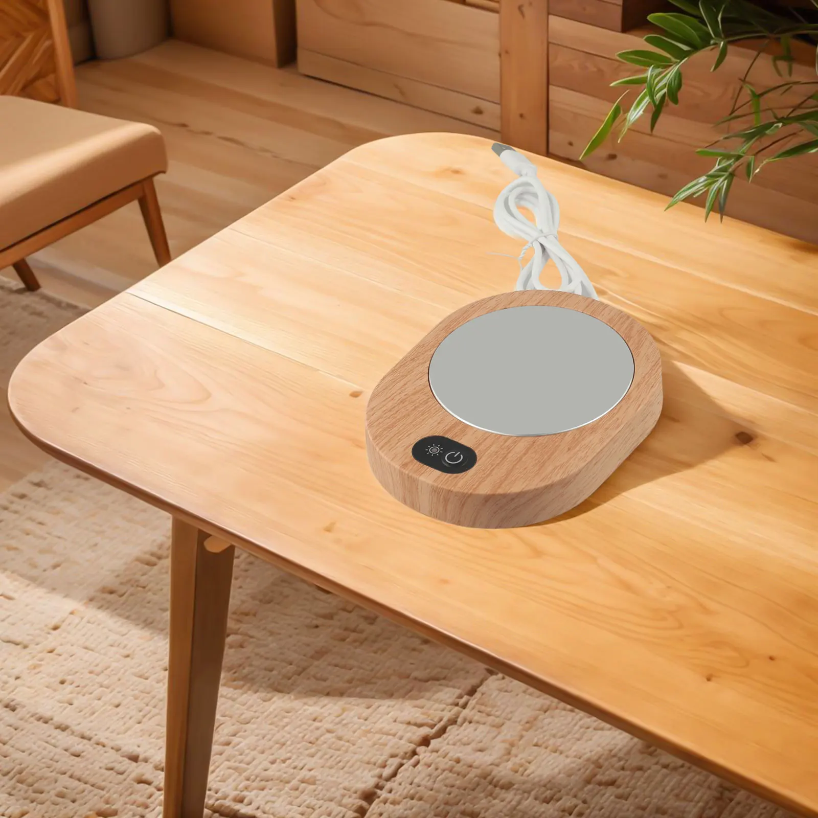 Coffee Cup Warmer Electric Coffee Heater Built-in Gravity Sensing Switch Easy To Clean Optimal Insulation For Cups