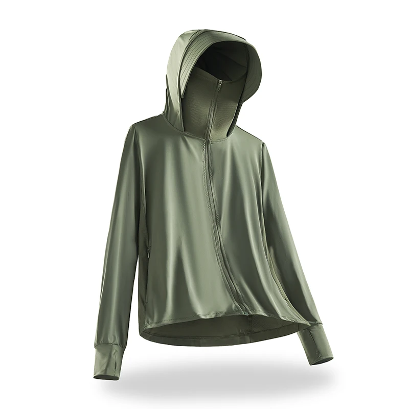 Couple Outdoor UV Protective Skin Clothes Summer Outdoor Golf Sports Leisure Lightweight Breathable Hooded Sunscreen Clothes