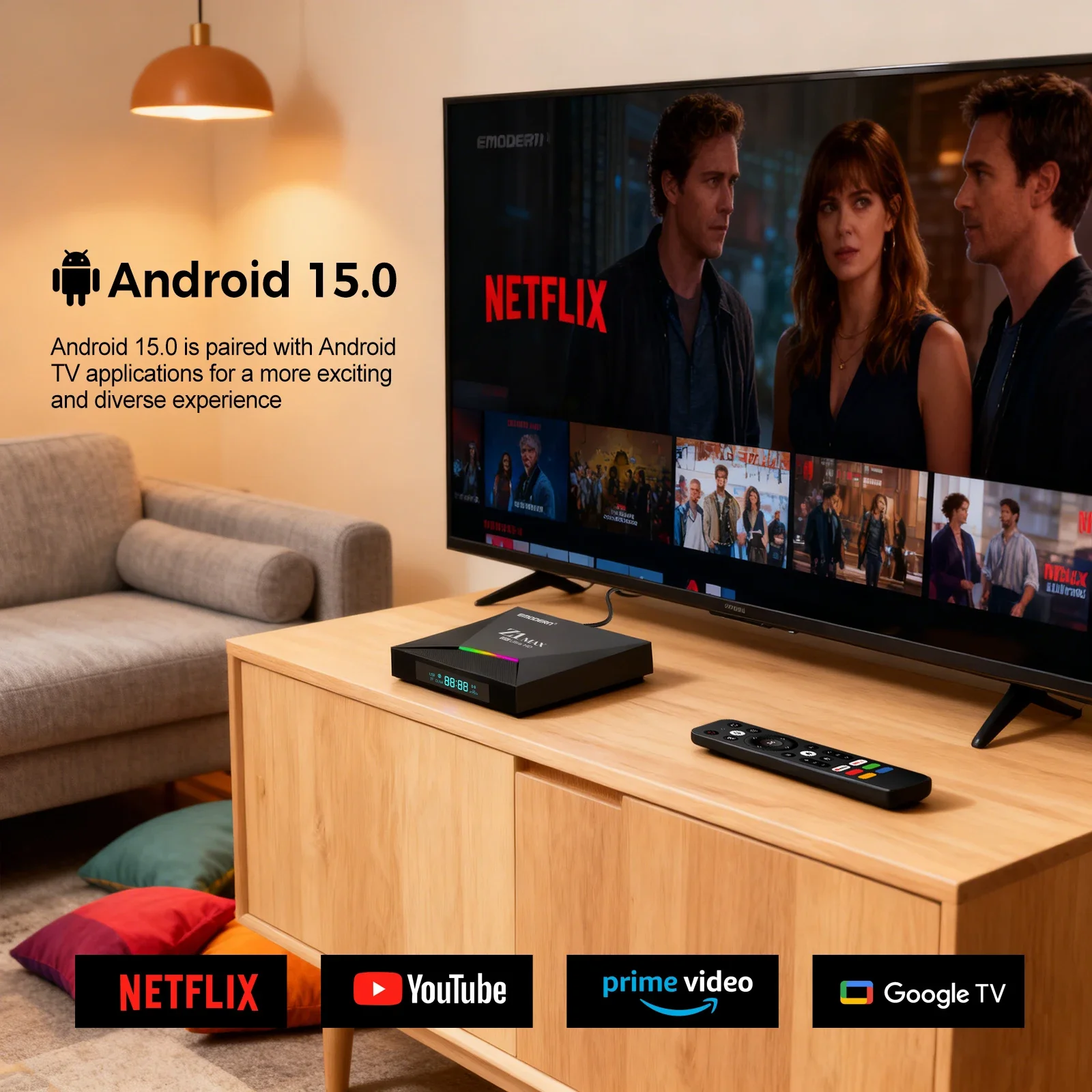 Z1 Max TVボックス Android 15 iptv Allwinner H618 クアッドコア 4G
