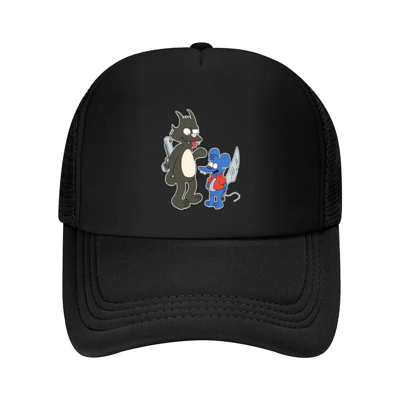 

Itchy & Scratchy Art Baseball Cap Bobble Hat Luxury Man Hat Trucker Cap hats on offer Mens Hats Women's