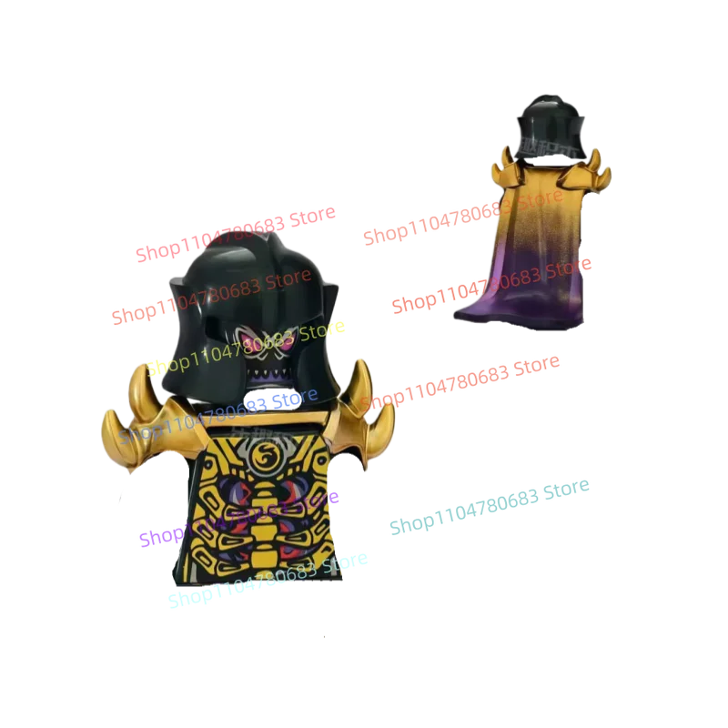 MOC New Doll Building Blocks Mini Doll Glitter Version Cloak Dark Toys Holiday Gifts Hobby Collection Ornaments.