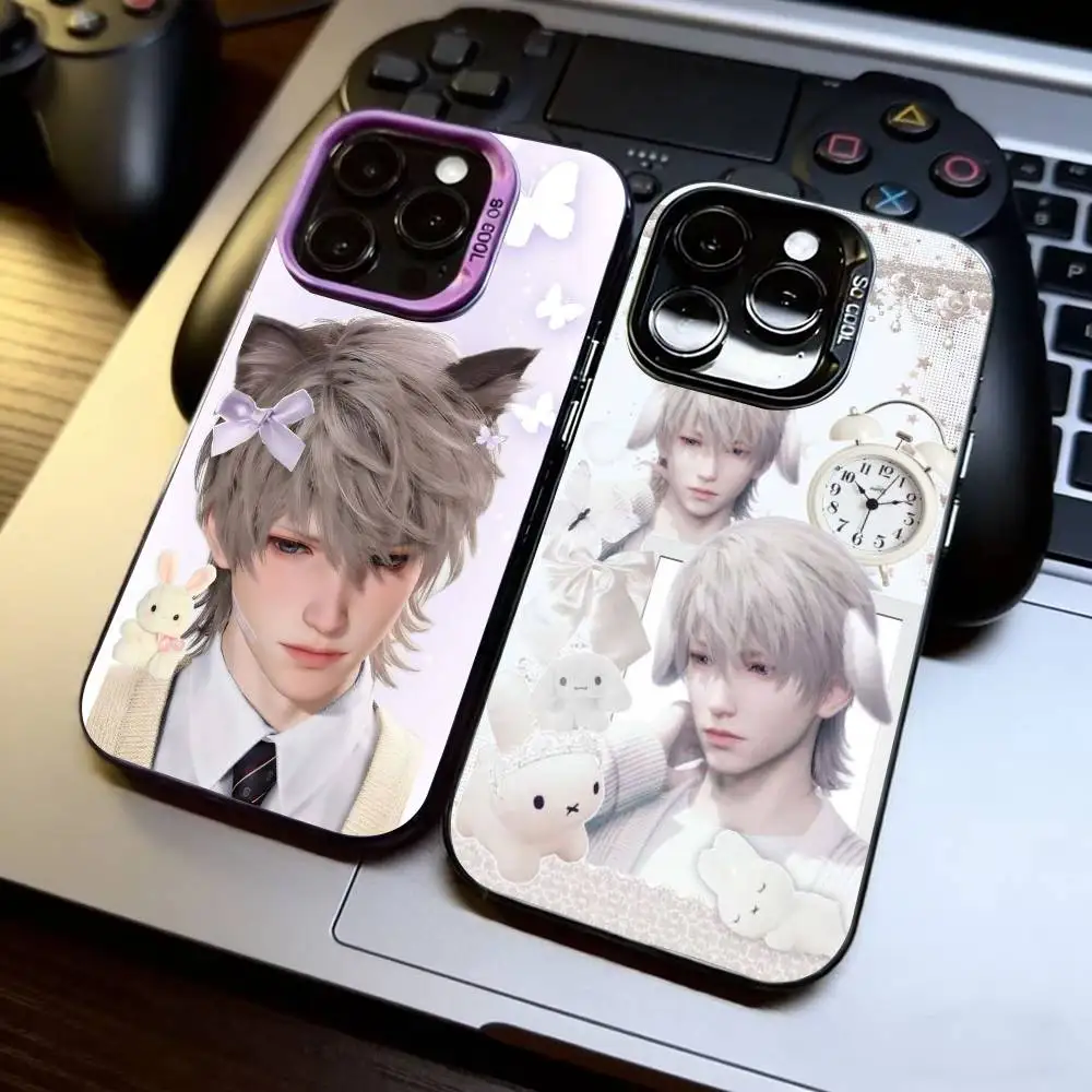 

Love Deepspace Xavier Rafayel Syl Caleb Phone iPhone 17,16,15,14,13,12,11 Plus,Pro Max,XS,Colorful Silver Phone case Funda Cover