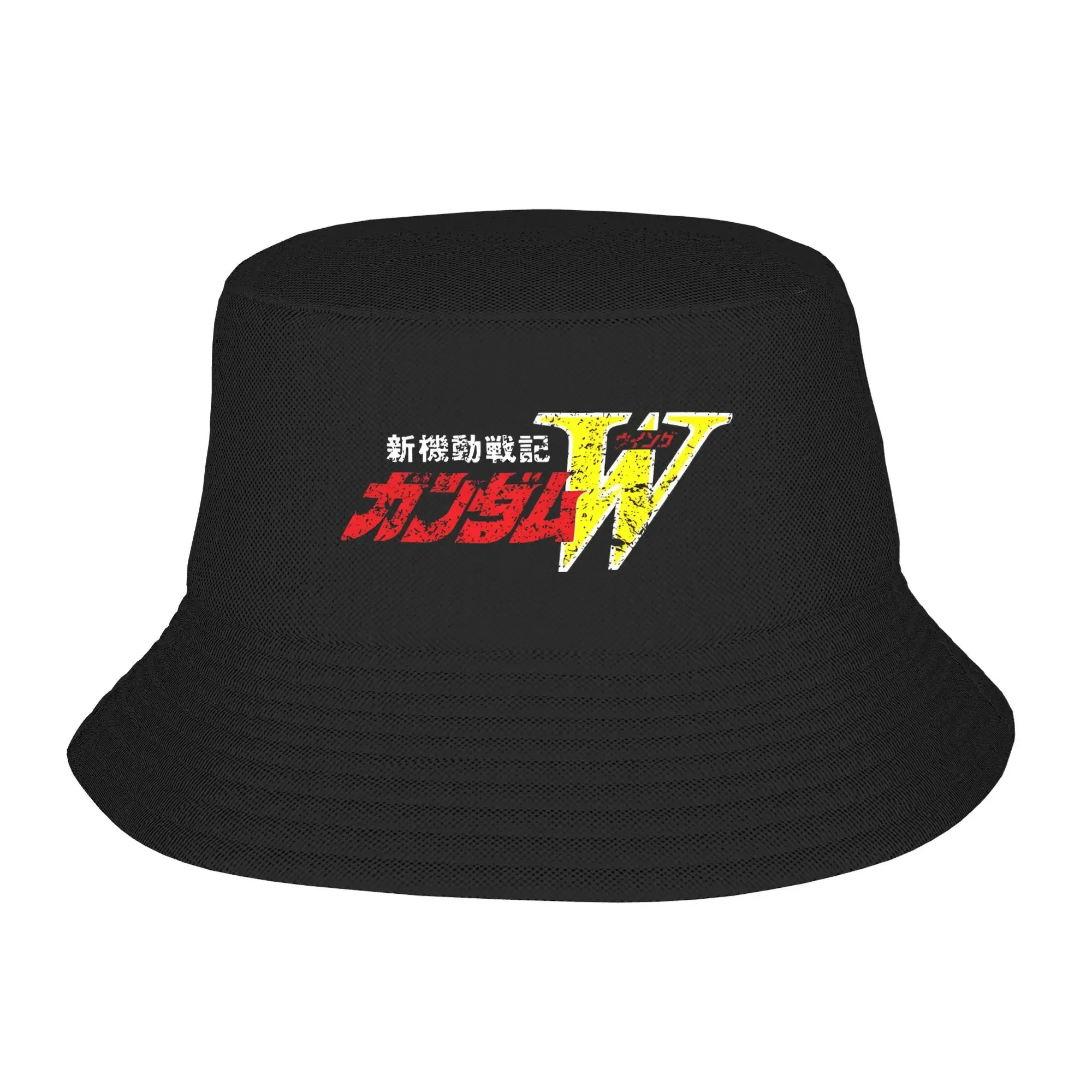 

2025 New HatUnisex Kawaii Bucket Hat MOBILE SUIT GUNDAMs manga anime Outfits Bob Hat For Beach Headwear Lightweight