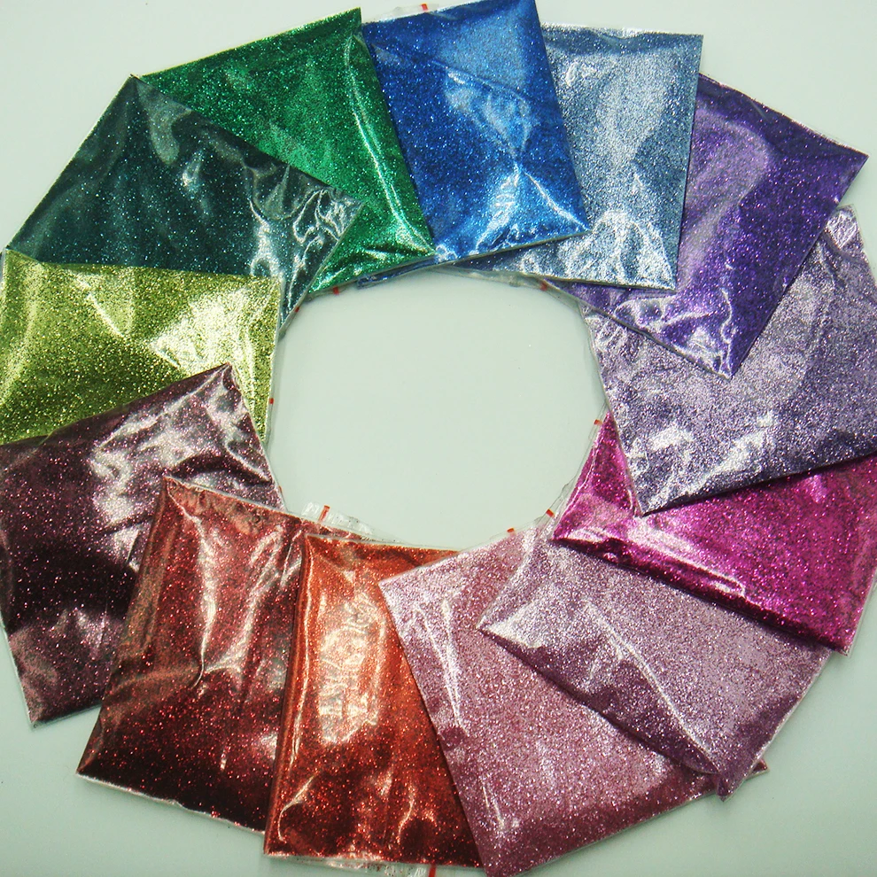 Lustre metálico 24 cores 0.2mm(1/128) pó brilhante liso para unhas, glitter para arte em unhas, maquiagem diy, pintura facial, artesanato com glitter cosmético