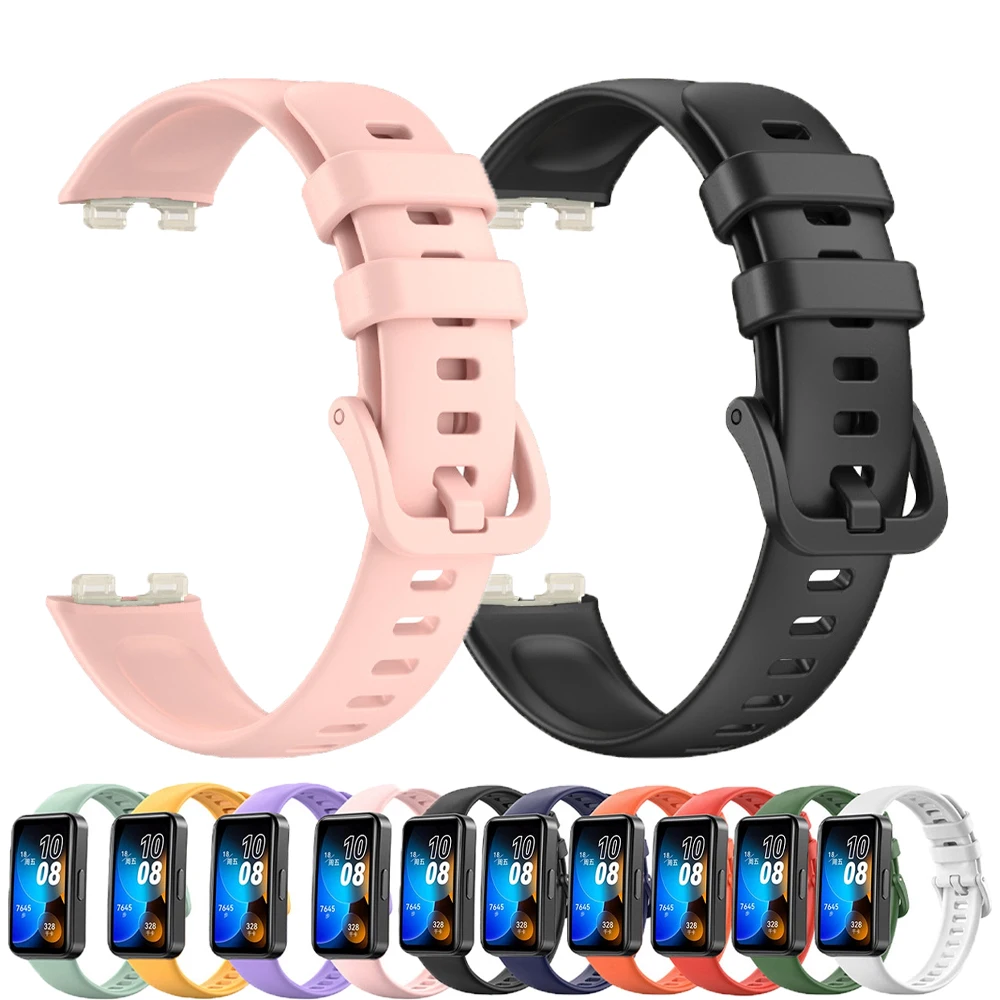 Strap For Huawei Band 8 Strap Accessories SmartWatch Replacement watchband Wristband Silicone correa bracelet for Huawei Band 8