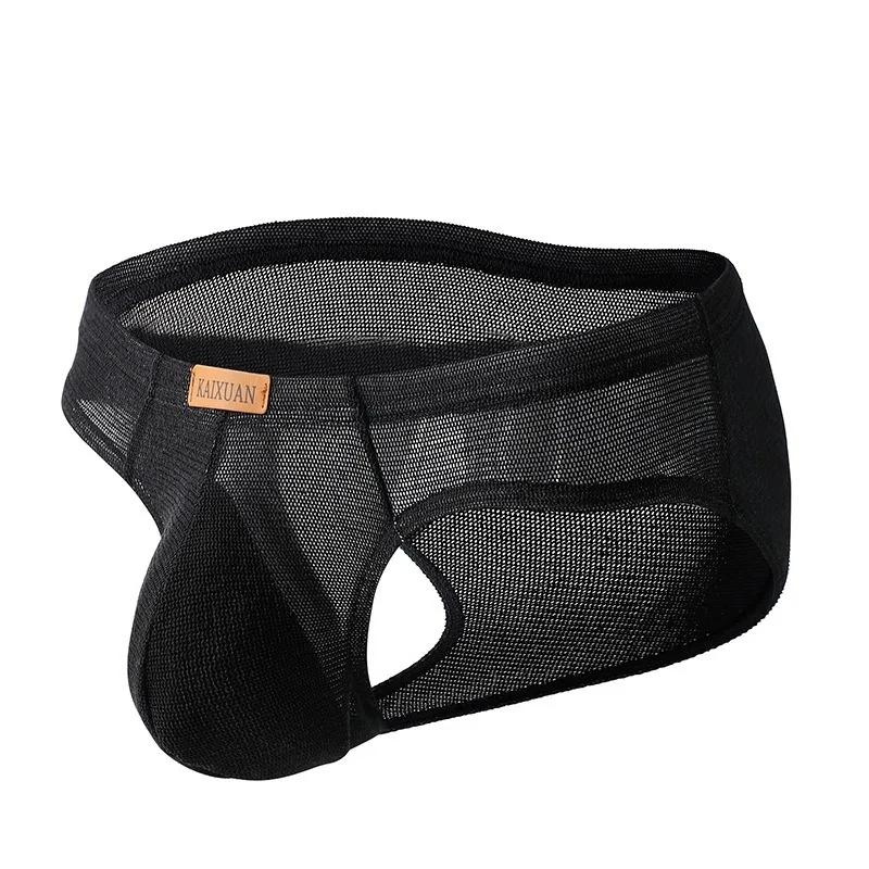 1/3PCS Ropa Interior de Malla para Hombre, Nueva Colección de Verano, Color Sólido, Delgada, Transpirable, Sexy, Calzoncillos y Bóxers para Uso Diario Masculino