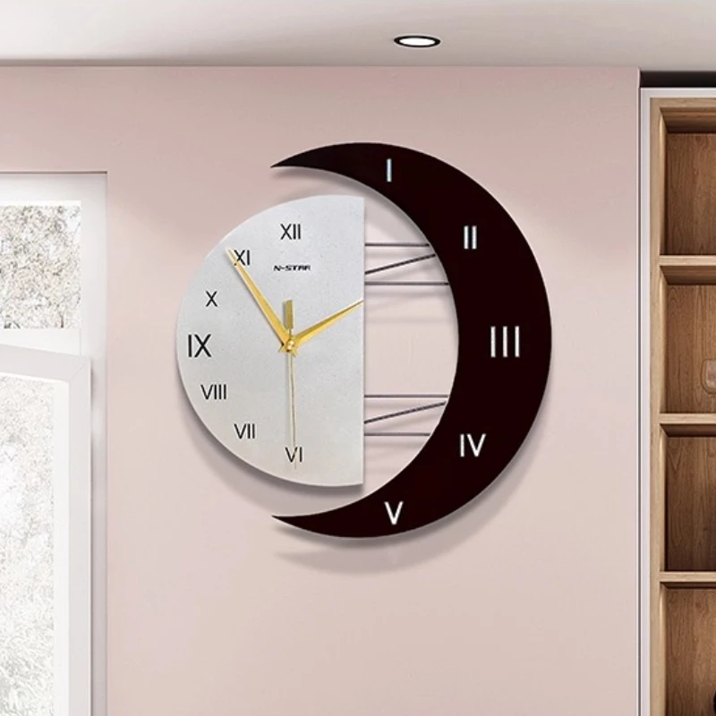 

Modern Decorative Creative Wall Clock Living Room Mute Clock Watch Simple And Stylish Household Quartz Clock Hanging Painting