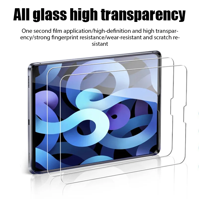 Protective Glass for iPad 5th 6th 7th 8th 9th Tempered Glass 9.7 10.2 10.9 11 inch Screen Protector for iPad 11 Pro Air 4 5