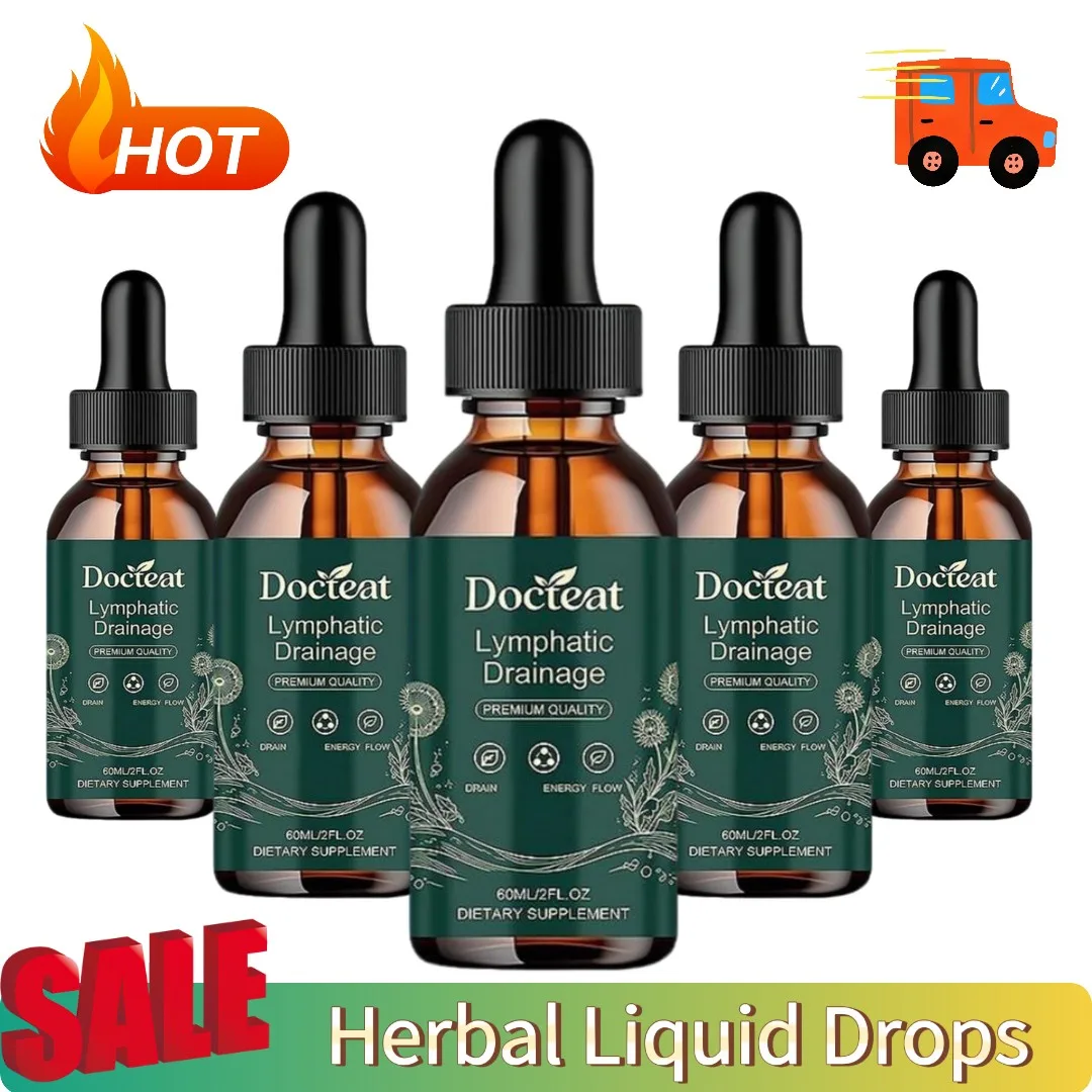 Herbal Liquid Drops Natural Body Care Essence Respiratory Care Drops Organic Formula Wellness Fast Absorption Lung Clean 60ml