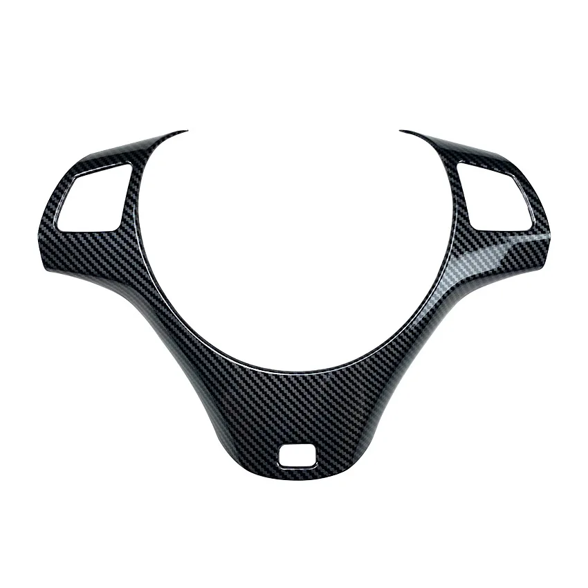 For BMW 3-Series E90 E91 E92 E93 320i 325i 330d 335i 335is 2005-2012 ABS Carbon Fiber Steering Wheel Frame Cover Trim