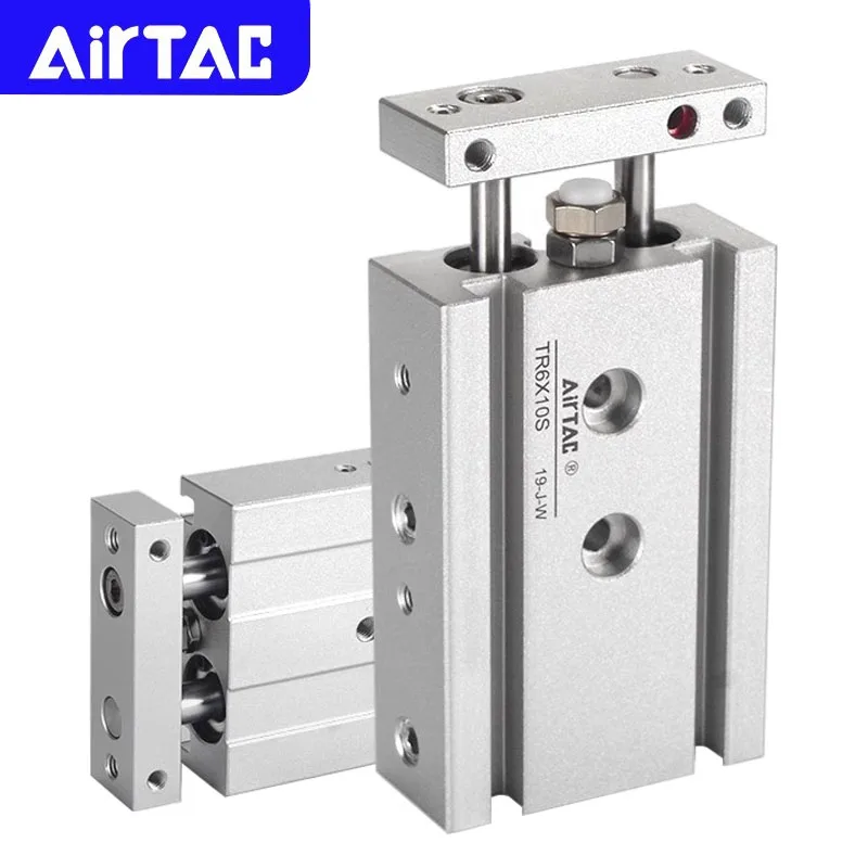 airtac-オリジナル-tr-空気圧ツインロッドシリンダ-tr10-16-20-25-32-ミリメートルアルミ合金ストローク-10-200-ミリメートル複動タイプエアシリンダ