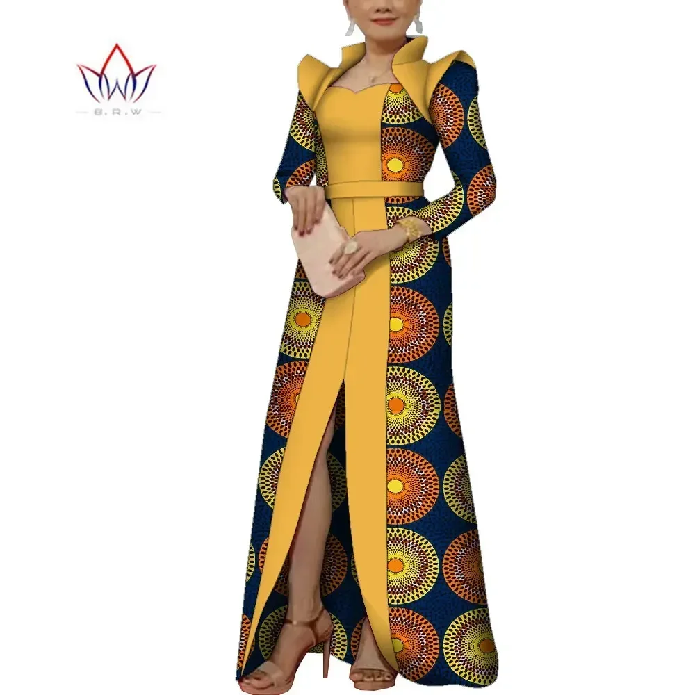 

Autumn Women Dress African Clothing Long Sleeve Dashiki Long Maxi Dresses for Women Party Robe Dress Plus Size 6XL Wy10005