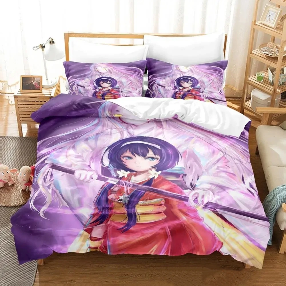 

2023 Kyouka Bedding Set Single Twin Full Queen King Size Bed Set Adult Kid Bedroom Duvetcover Sets Anime parure de lit Bed