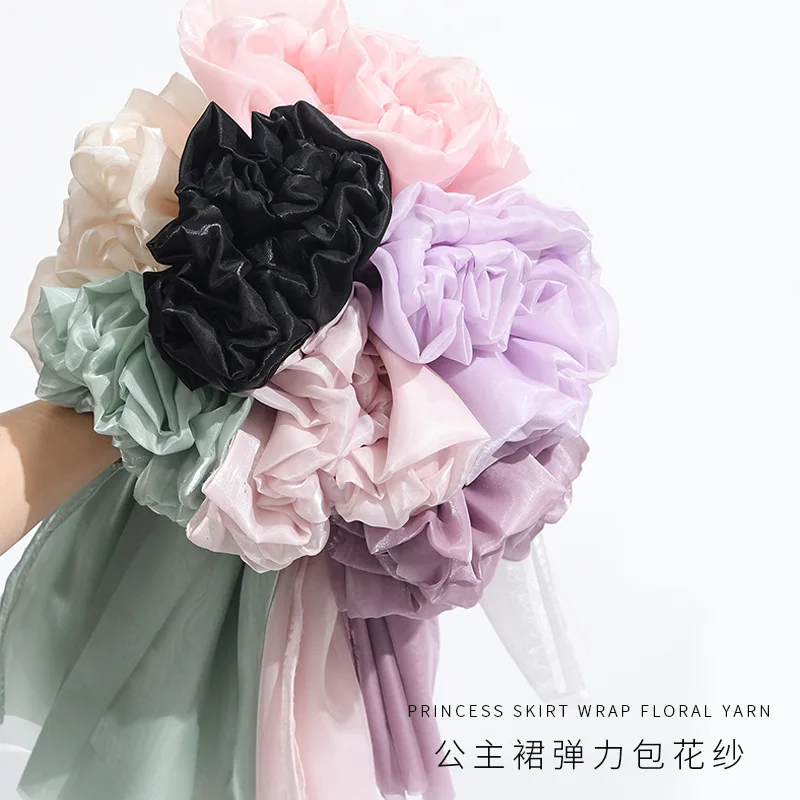 Sparkling Princess Dress-Style Trim with Iridescent Elastic Polyester Fabric — Artistic Floral Arrangement for Florists; Effortl