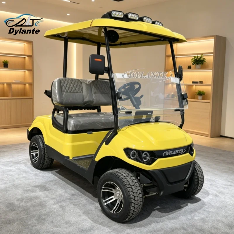 Dylante 2026 Hot Selling Luxury 2 Seater Electric Golf Cart for Golf Course Club with CE 72V Lithium Battery Keyless Start