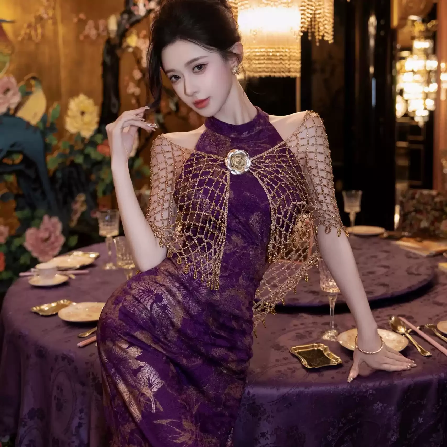 Studio's new cool Chinese retro improved Republic of China style photo cheongsam high-end photography art photo clothing