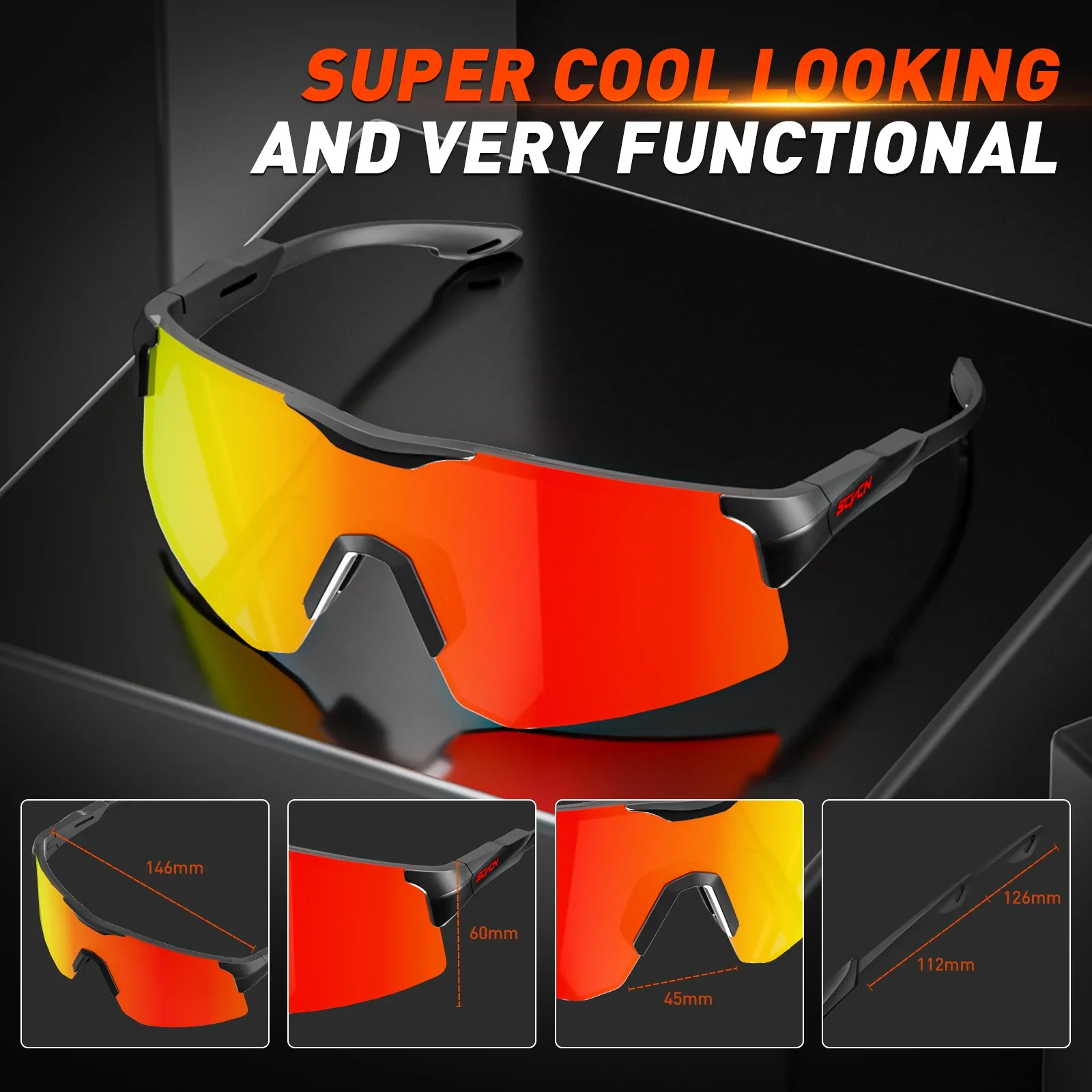 New Cycling Glasses Bike Polarized Sunglasses Men UV400 Eyewear Outdoor Sports MTB Goggles Bicycle Women Hiking Sunglasses