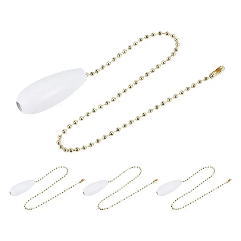BHBD-4 Pieces Ceiling Fan Chain Pulls Wooden Pull Chain Extension Pull Chain For Ceiling Light Lamp Fan Chain