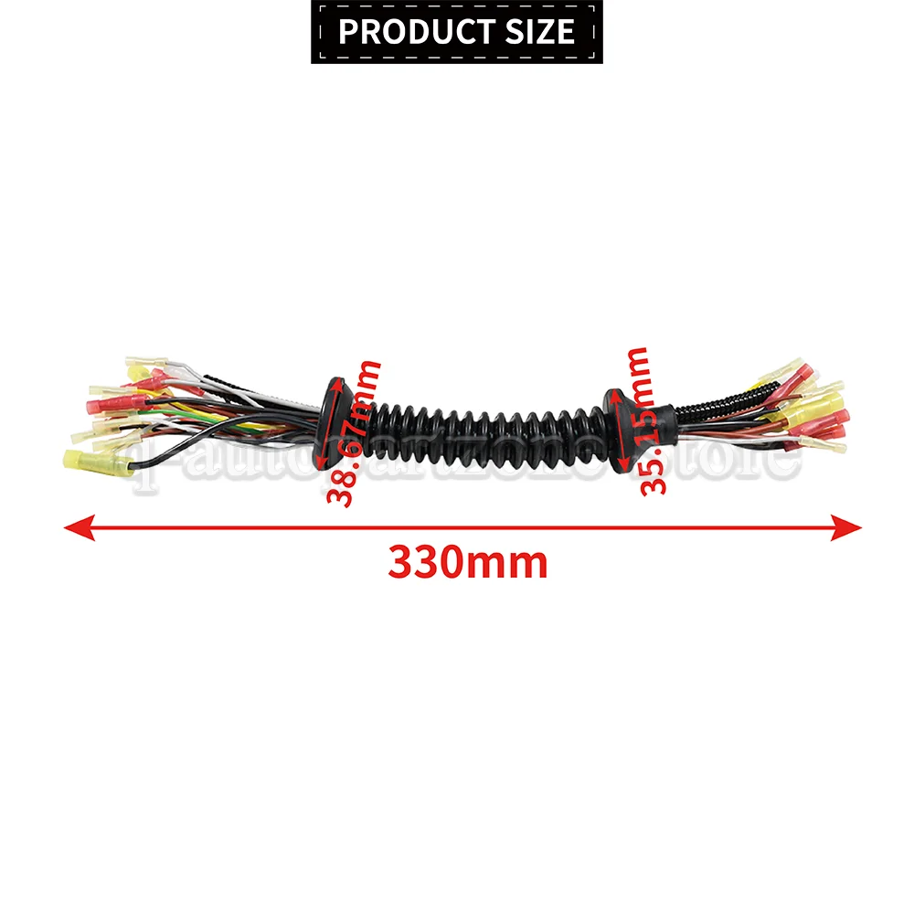 For Fiat 500 2007-2015 Cable Wiring Harness Tailgate Loom Rear Door 503020 51798181 51277102 2320050 V25-83-0001