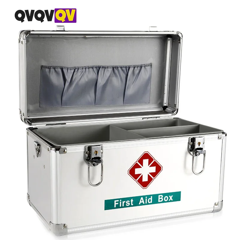 

1PCS Medicine Lock Box,Updated First Aid Key Safe Box with Lock,Key Medication Storage Lock Box Medicine Cabinet, Aluminum Alloy