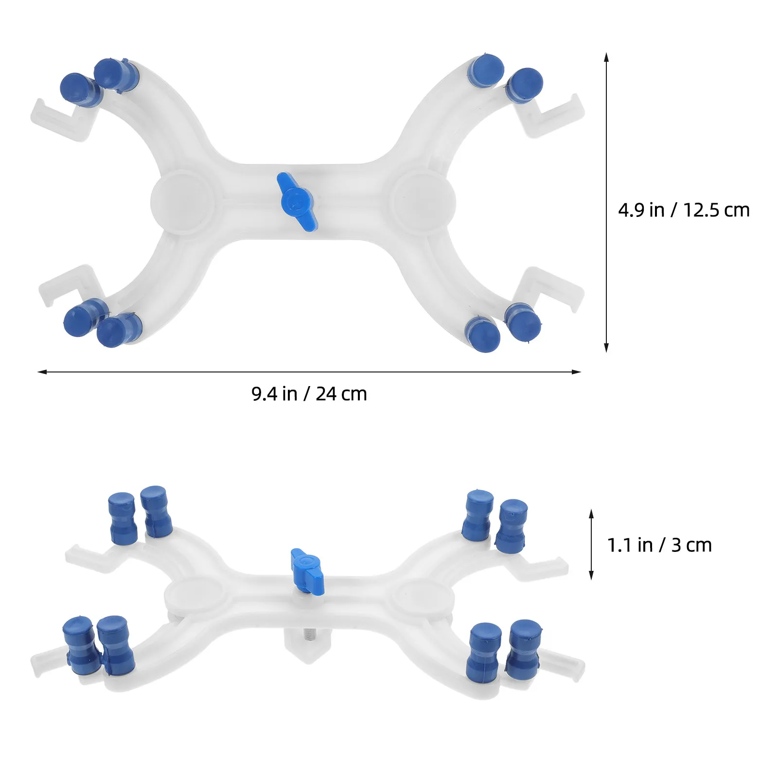 Burette Clip Plastic Dual-Side Laboratory Clamp Spring Loaded Adjustable Titration Clamp Experiment Tube Fixing Tool